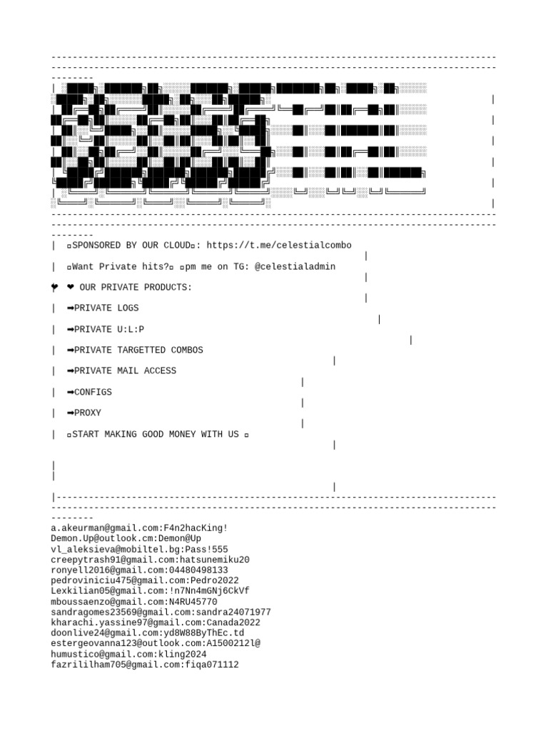 ❤︎ 50k Celestial Emailpass From Logs | PDF