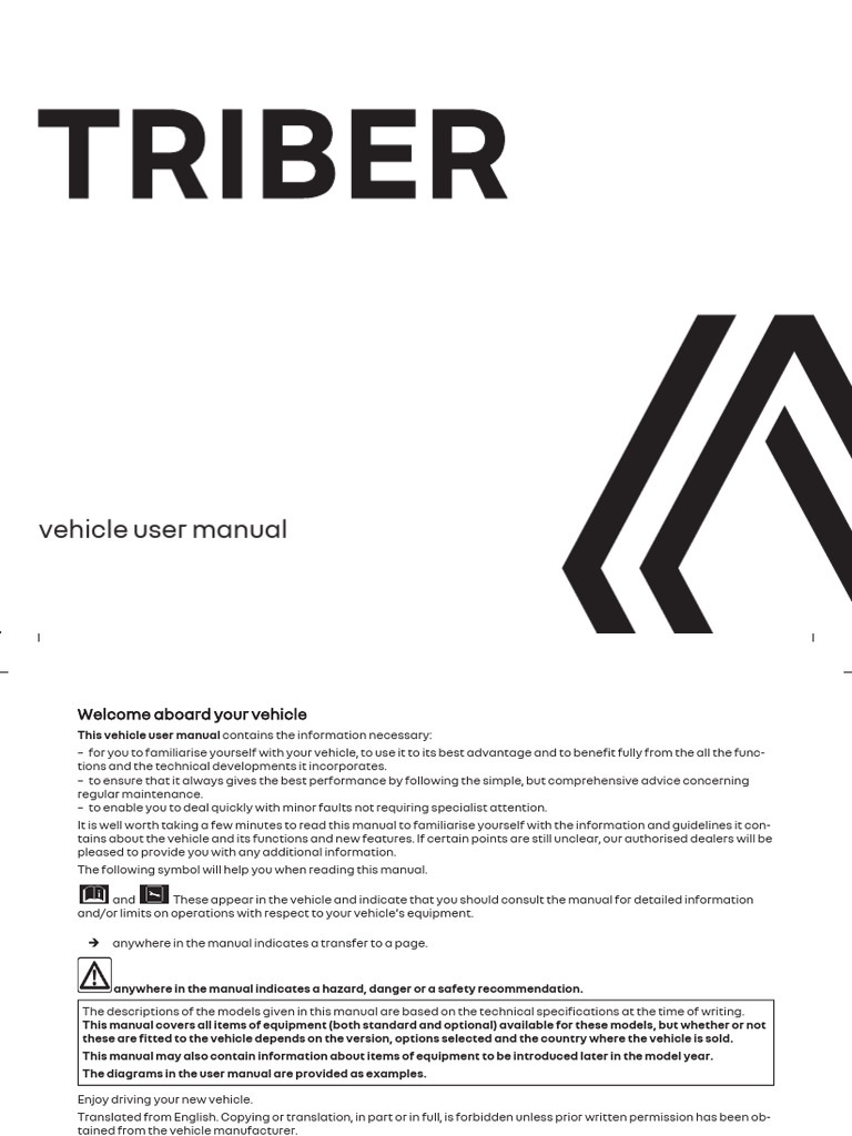 RENAULT TRIBER SERVICE MANUAL PDF intelligence overview