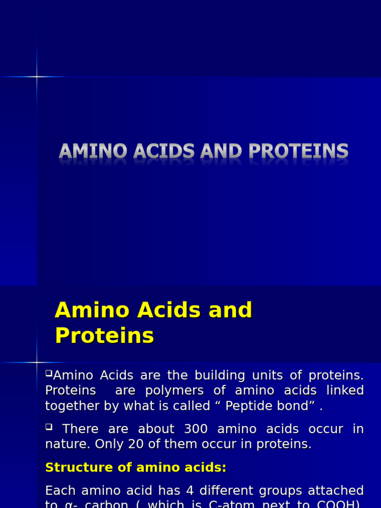 Understanding Amino Acids and Proteins | PDF | Amino Acid | Biochemistry