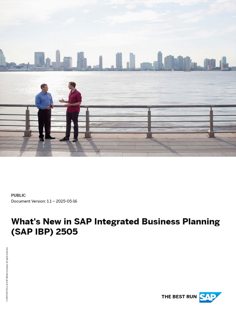 SAP IBP 2505 Updates Overview | PDF | Computing | Software