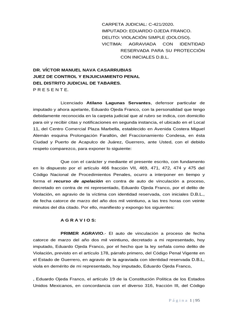 Agravios | PDF | Violación | Violencia