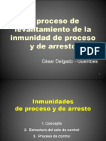 CDG - El Proceso de Levantamiento de Inmunidad Parlamentaria