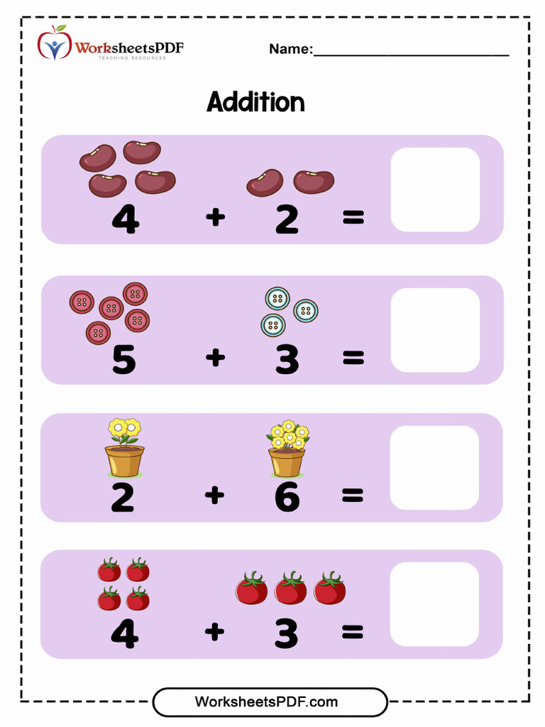 Addition-For-kindergarten 20240827155712 Strong Compression | PDF
