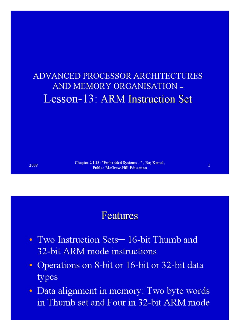 ARM Instruction Set Overview | PDF | Instruction Set | Arm Architecture