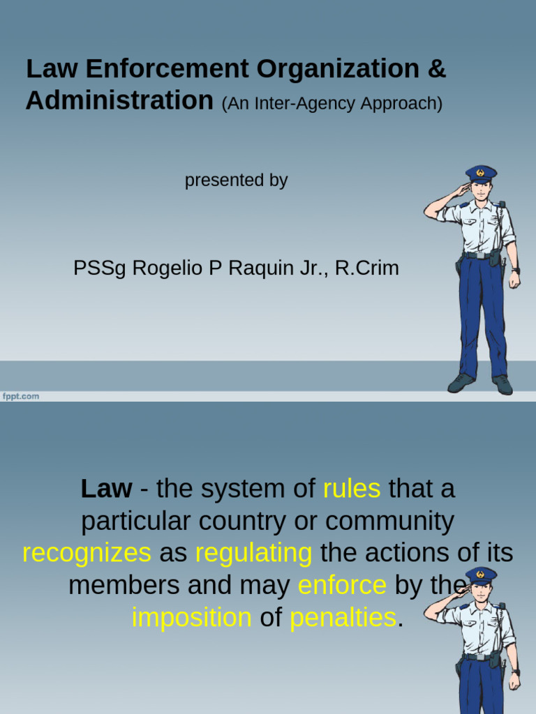 Law Enforcement Administration Overview | PDF | Police | Human Resources