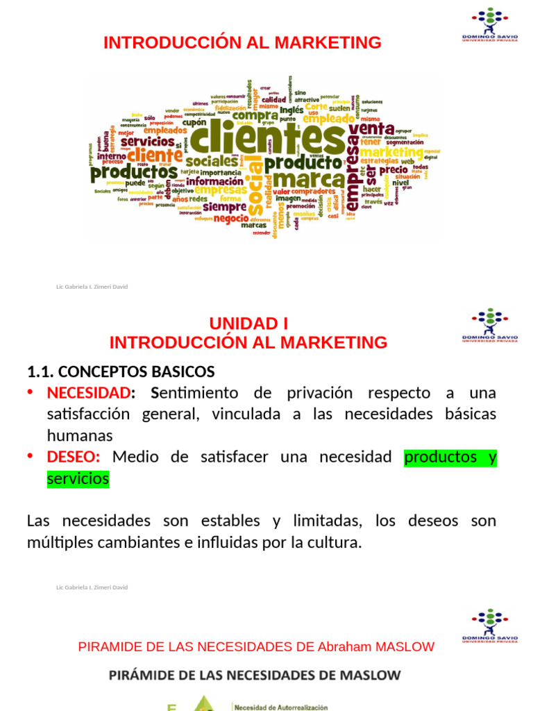 Introducción al Marketing y sus Conceptos | PDF | Marketing | Mercado ...