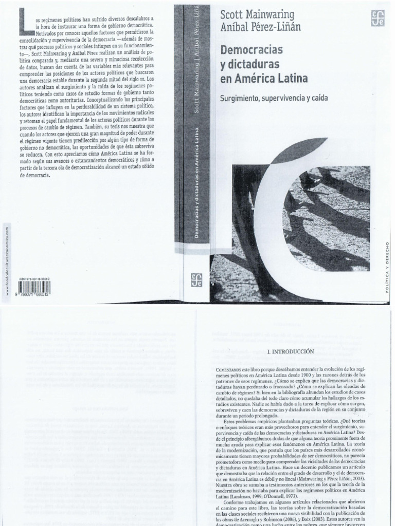 Scott Mainwaring Democracias y Dictaduras en AL 1 | PDF