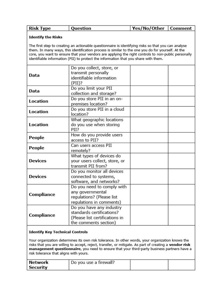 Vendor Cybersecurity Risk Assessment | PDF | Security | Computer Security