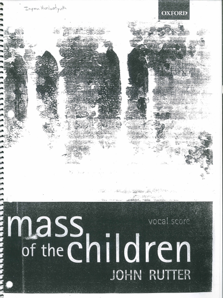 J. Rutter - Mass of The Children | PDF