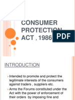 Consumer Protection ACT 1986