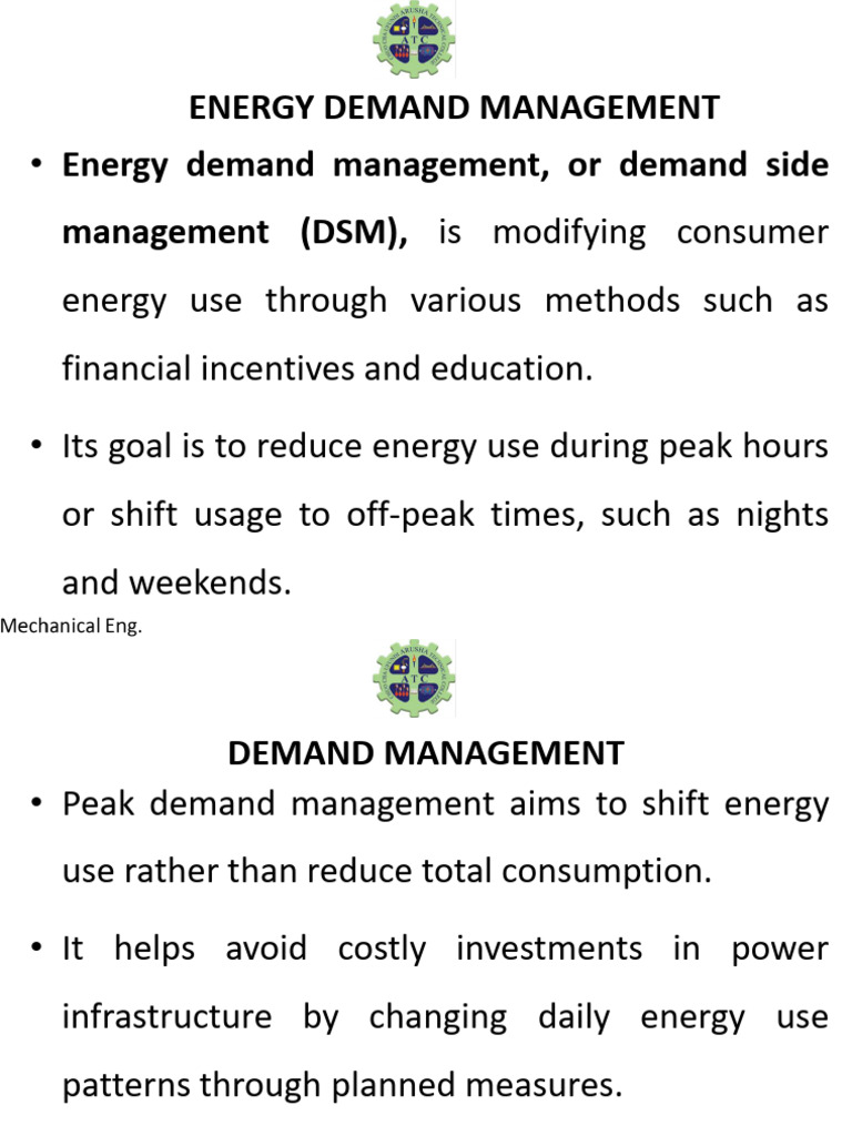 Energy Demand Management Strategies | PDF | Economies | Power (Physics)
