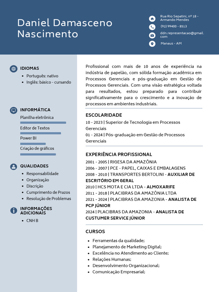 Currículo Profissional PDF | PDF | Business