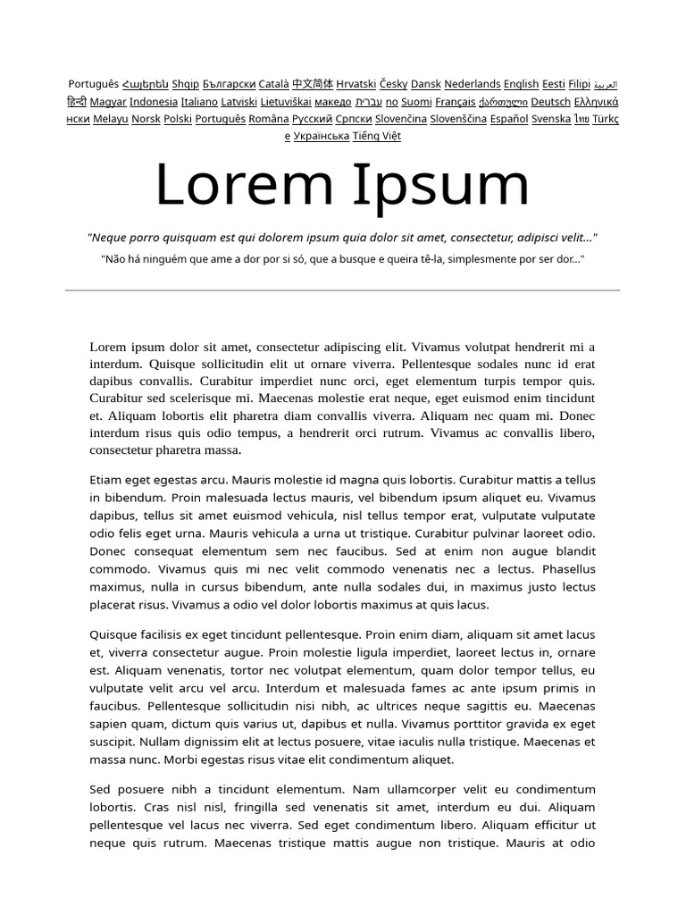 Lorem Ipsum: 