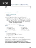 TESTE INTERMÉDIO DE CIÊNCIAS