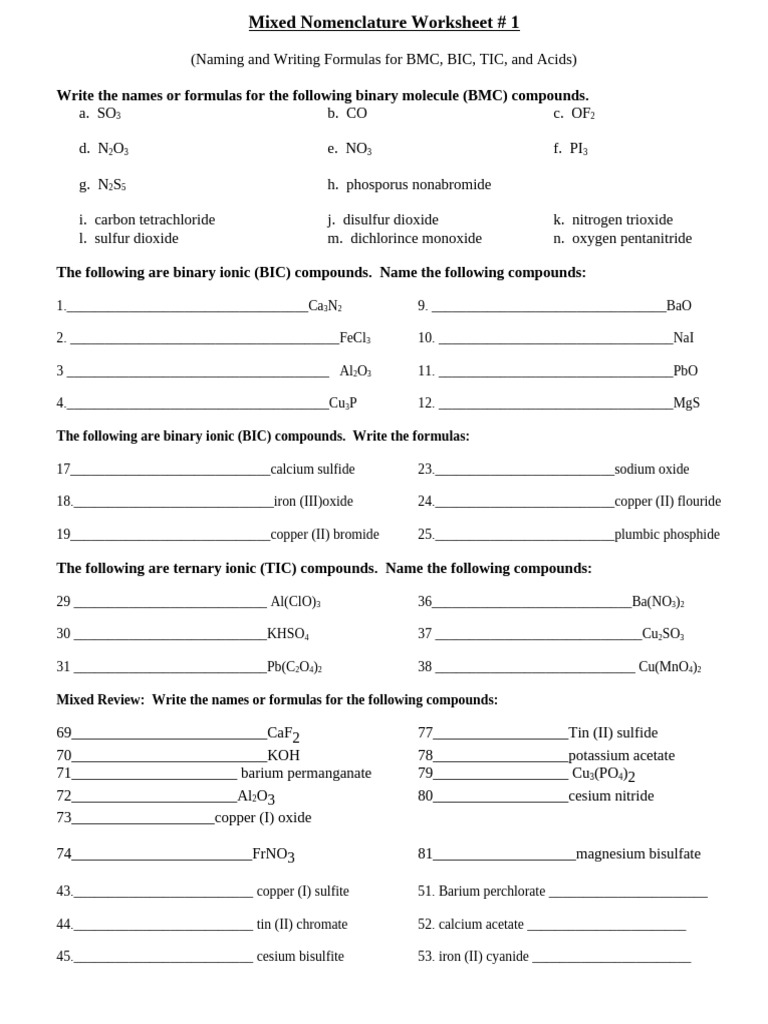 Naming SO3 and Ionic Compounds | PDF | Oxide | Sulfur Dioxide