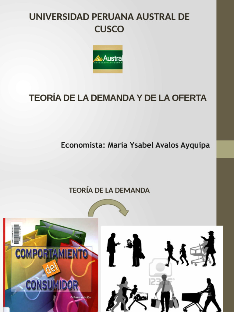 Teoría de la Demanda y Oferta Económica | PDF | Elasticidad (economía ...