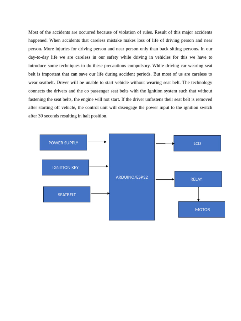 A-3 Seat Belt Alert System With Ignition Control | PDF
