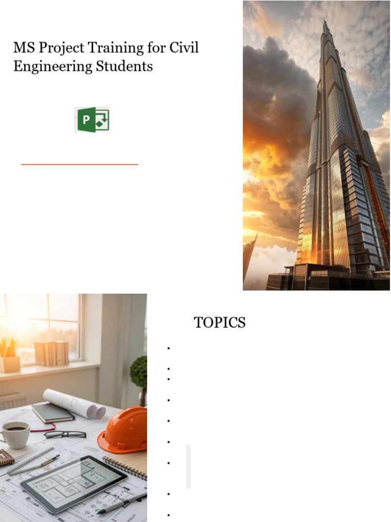 MS Project Training for Civil Engineers | PDF | Project Management | 64 ...