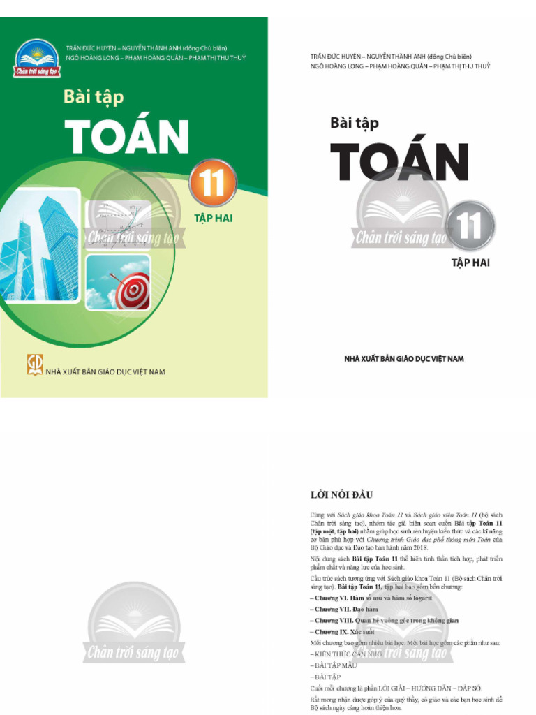 Sách Bài Tập Toán 11 (Tập 2) (Chân Trời Sáng Tạo) | PDF