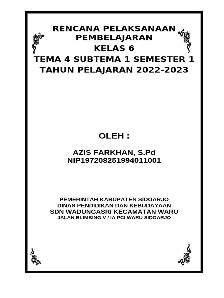 RPP Tema 4 Ok | PDF