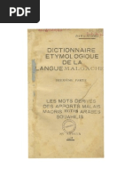 Download Dama-Ntsoha 1953 Dictionnaire tymologique de la langue malgache  Deuxime partie Les mots drivs des apports malais maoris motas  arabes souahilis by AymericDM SN87581590 doc pdf
