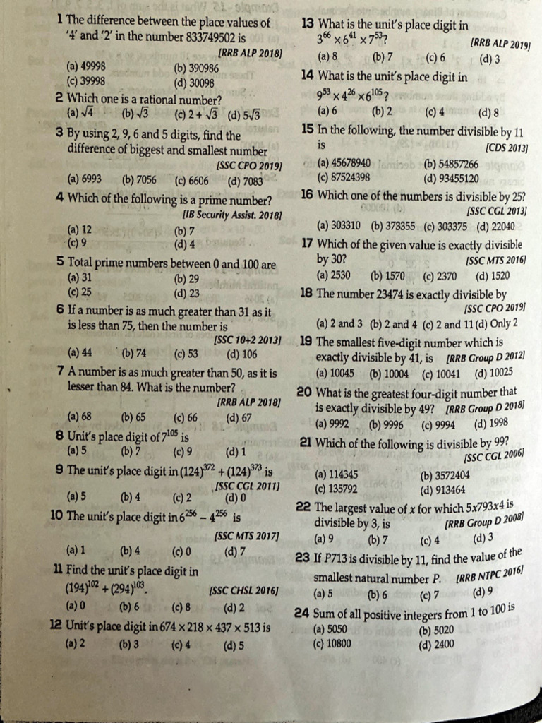 GP Number System Worksheet | PDF | Division (Mathematics) | Elementary ...