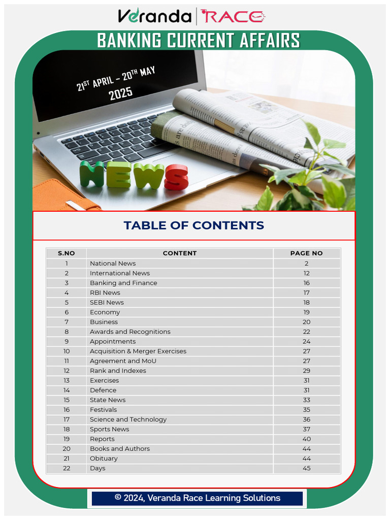 Monthly CA April 21 - May 20 | PDF