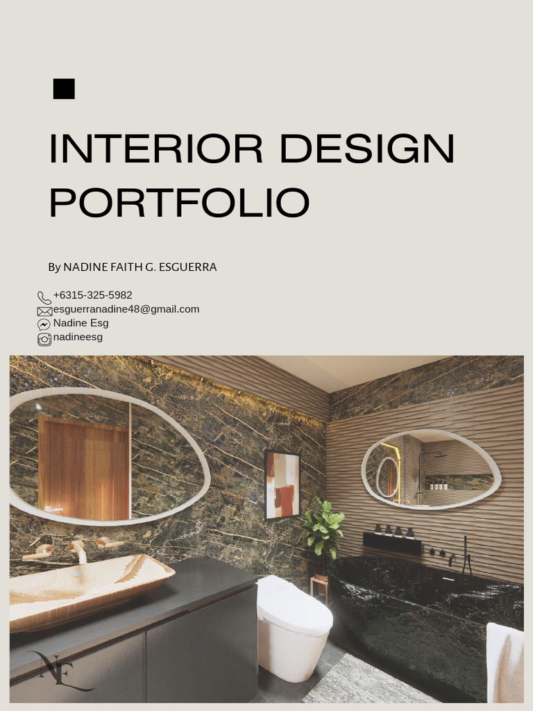 Nadine Esguerra's Interior Design Portfolio | PDF | Cabinetry