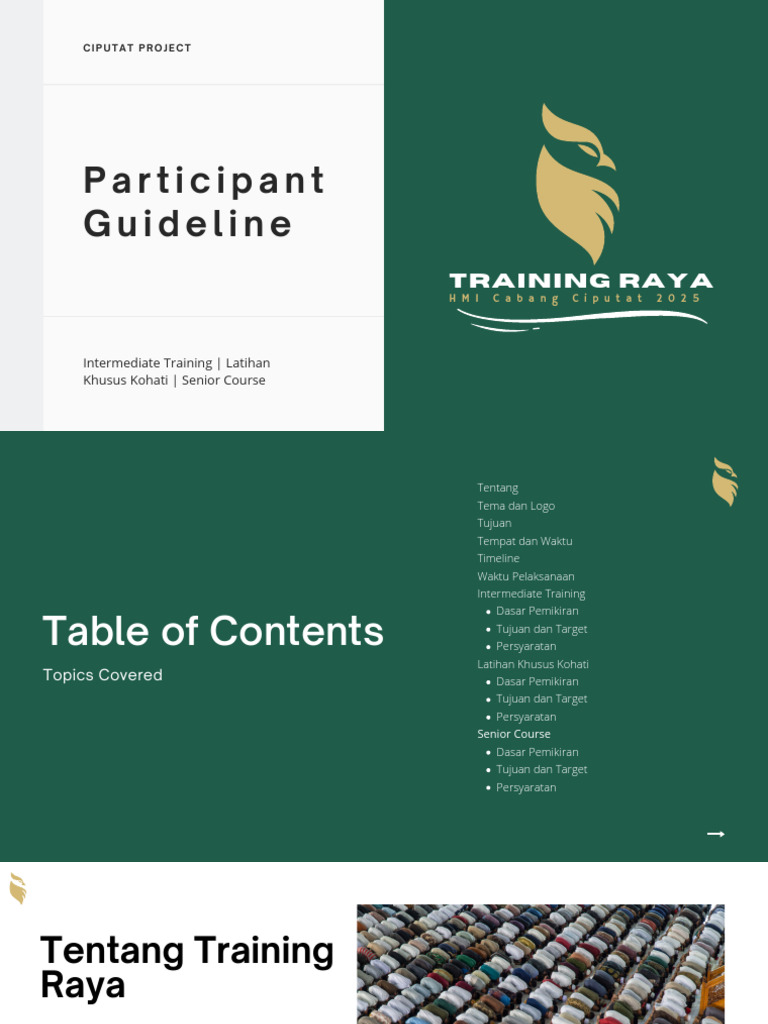 Training Raya HMI Ciputat 2025: Panduan Kader | PDF