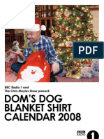 Dom Dog Blanket Calendar