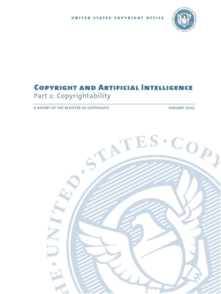 Copyrightability of AI-Generated Works | PDF | Artificial Intelligence ...