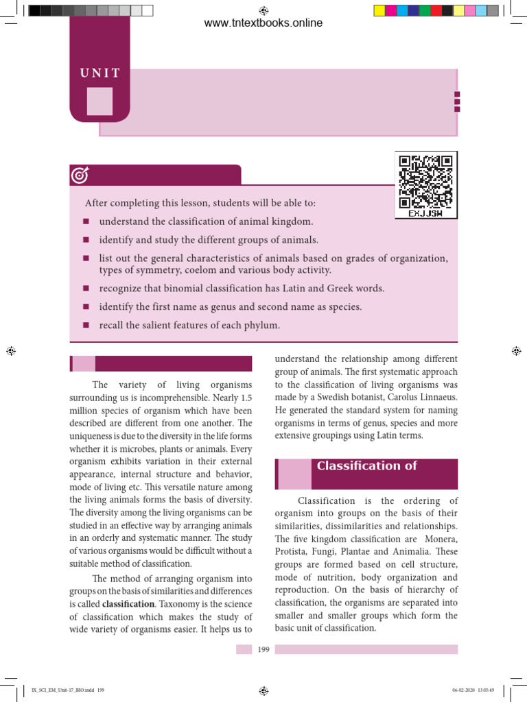 Basic Units of Biological Classification | PDF | Invertebrate | Vertebrates
