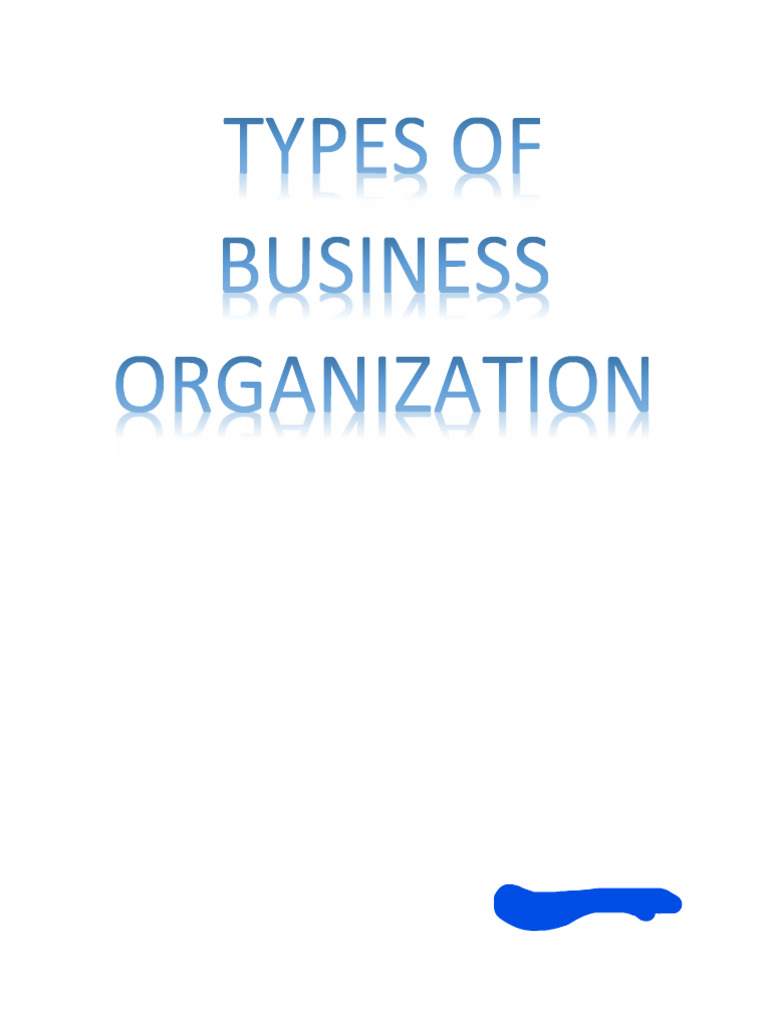 Types of Business Organization | PDF | Limited Liability Partnership ...