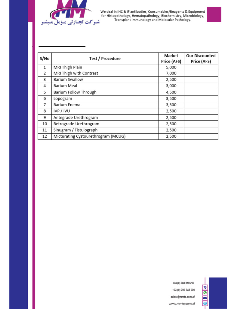 MMTC Procedures | PDF