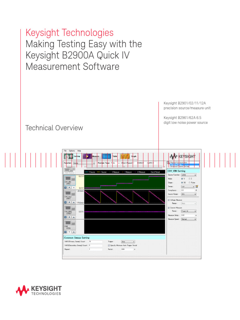 Quick IV Measurement Software Overview | PDF | Microsoft Excel | Direct ...