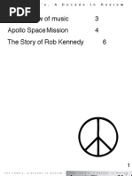 An Overview of Music 3 Apollo Space Mission 4 The Story of Rob Kennedy 6