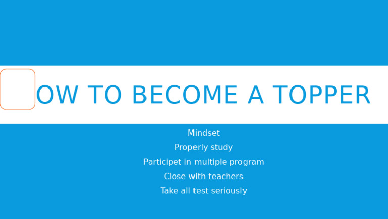 How To Become A Topper | PDF