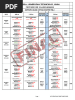 NWU 2025 Exam Timetable Overview | PDF