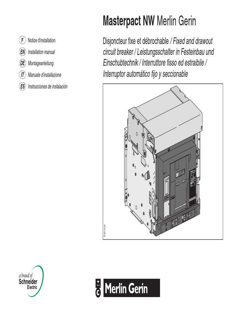 Manuel d'installation Masterpact NW | PDF | Électricité | Métaux