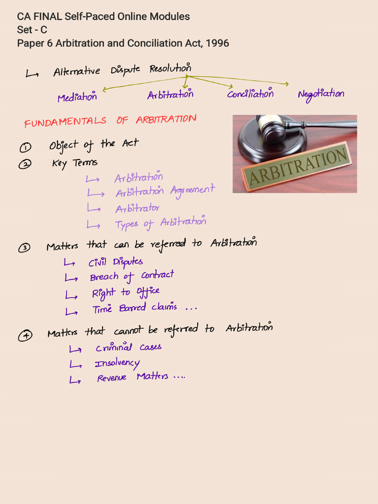 Set-C Arbitration Notes | PDF