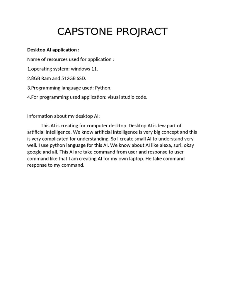 Capstone Projract | PDF