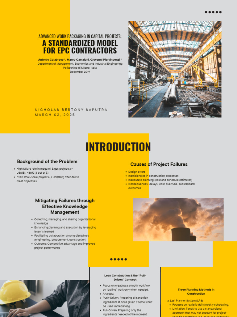 EPC Packages in Advanced Work Packaging | PDF