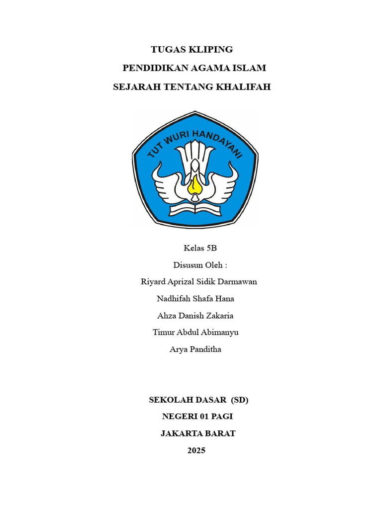 Kliping Sejarah Khalifah Kelas 5B | PDF