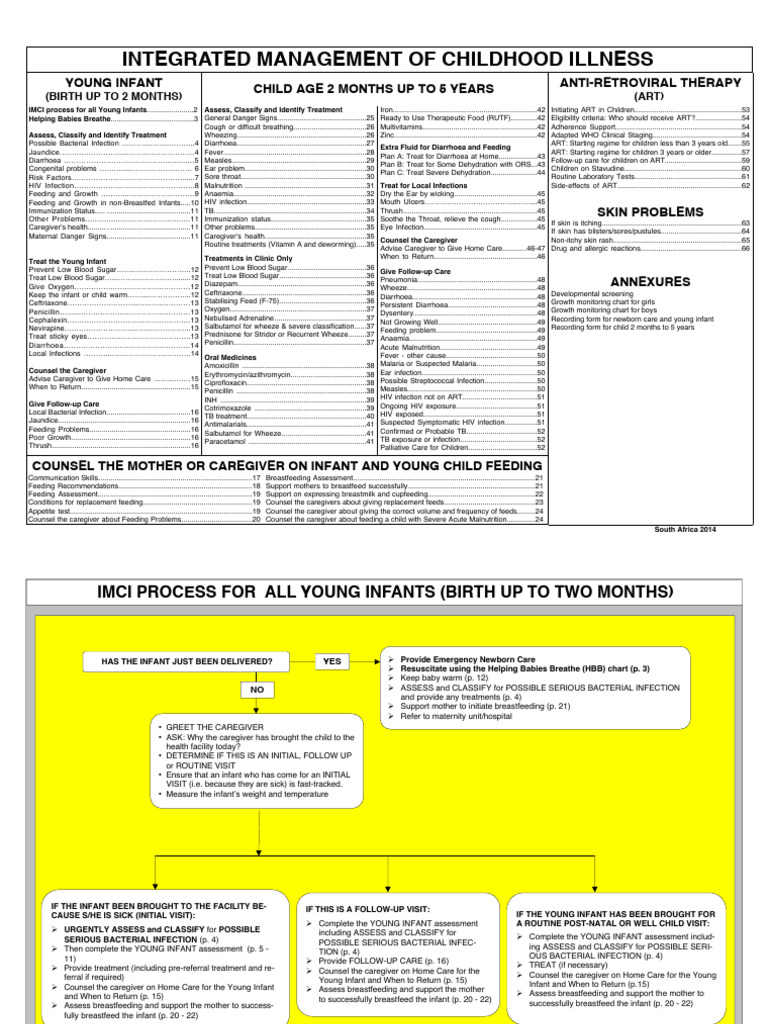 2014 IMCI CHART BOOKLET Final | PDF | Breastfeeding | Infants