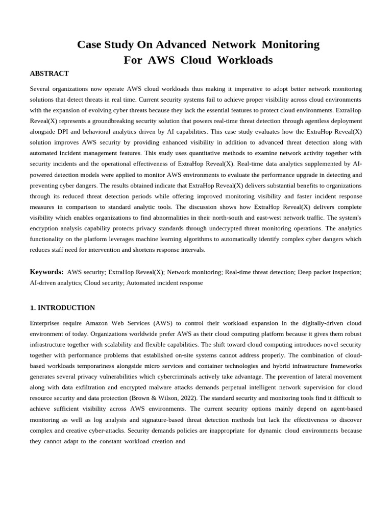 Case-Advanced Networking For AWS Cloud | PDF | Security | Computer Security