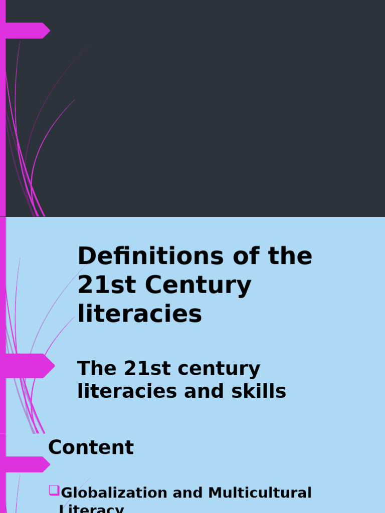 21st Century Literacy Definitions | PDF | Globalization | Literacy