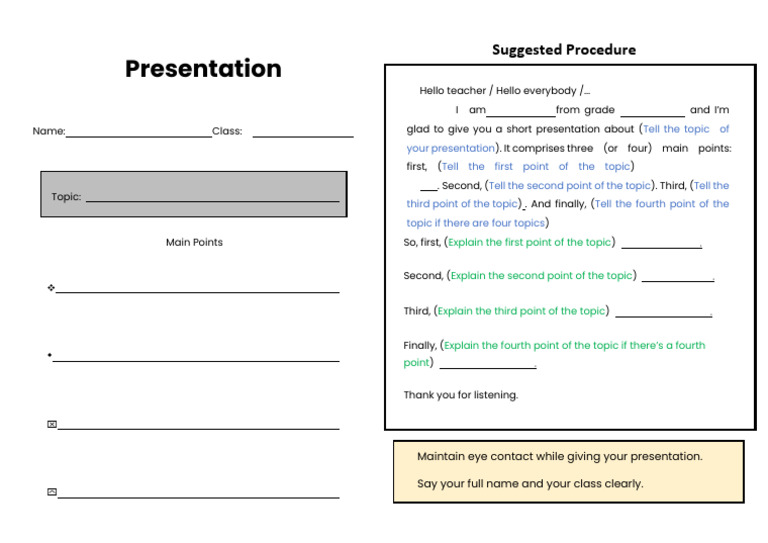 Effective Presentation Structure Guide | PDF