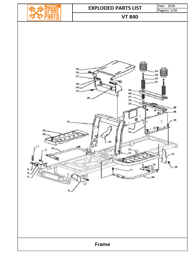 VT 840 | PDF | Axle | Steering