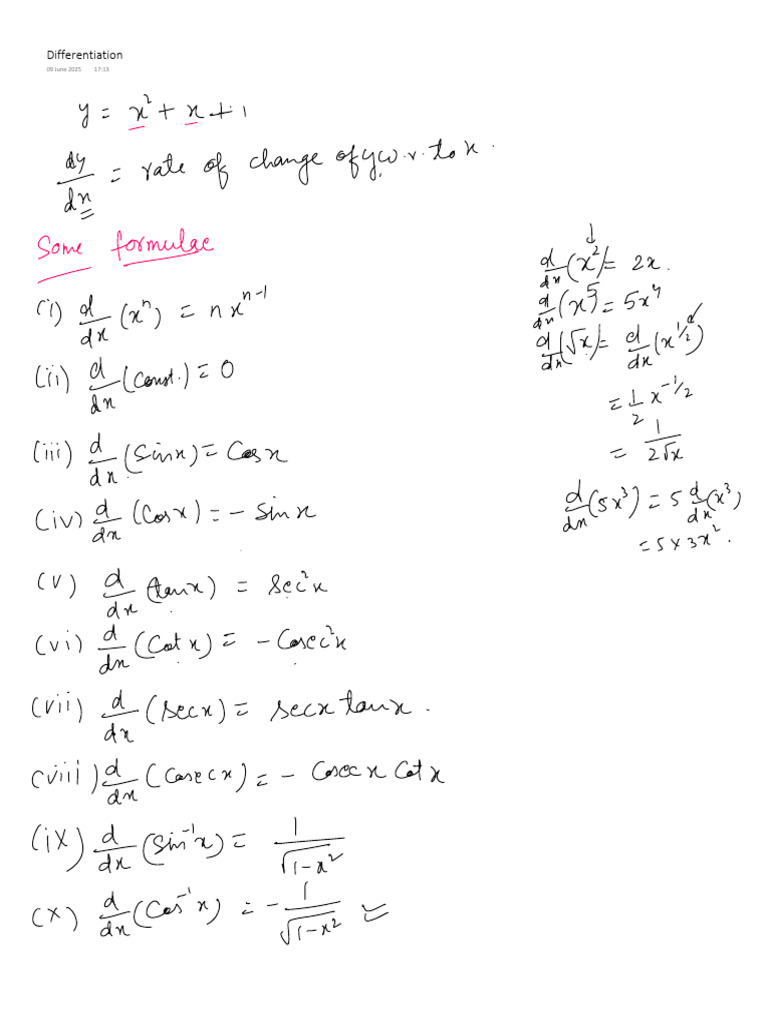 Differentiation 1 | PDF