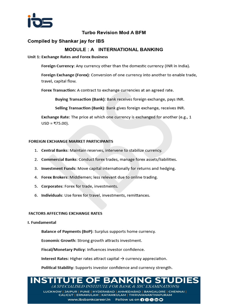 Module (A) | PDF | Option (Finance) | Foreign Exchange Market